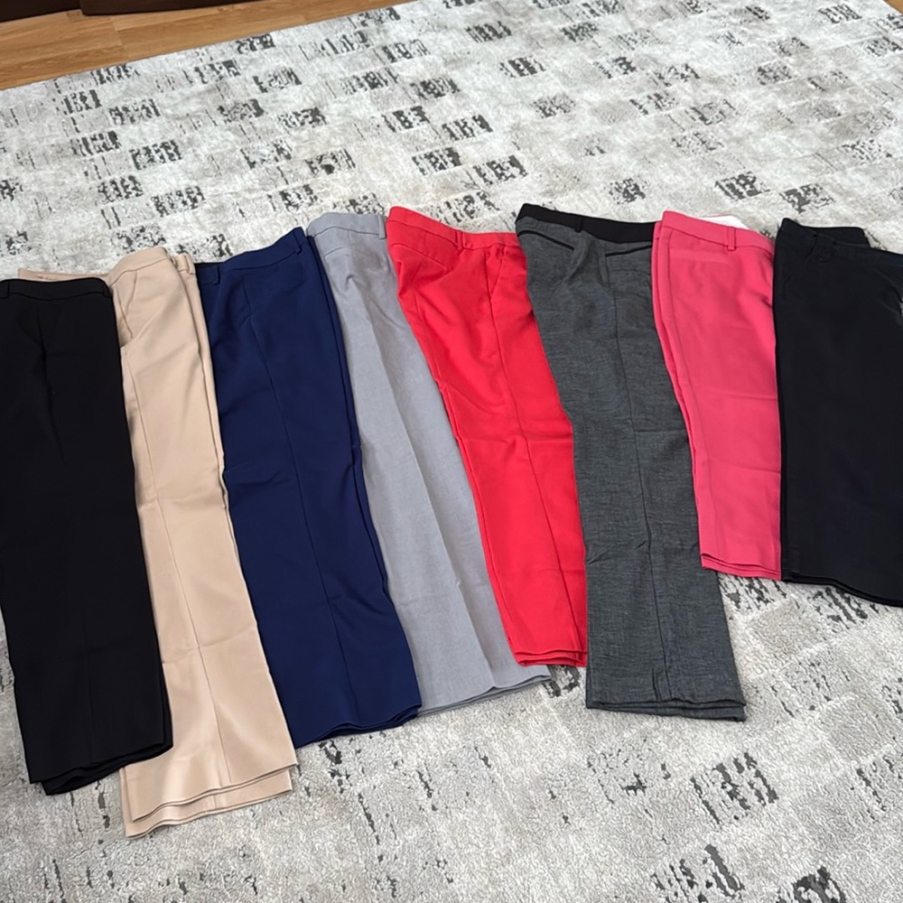 Lot of 8 Express Columnist & Editor Pants